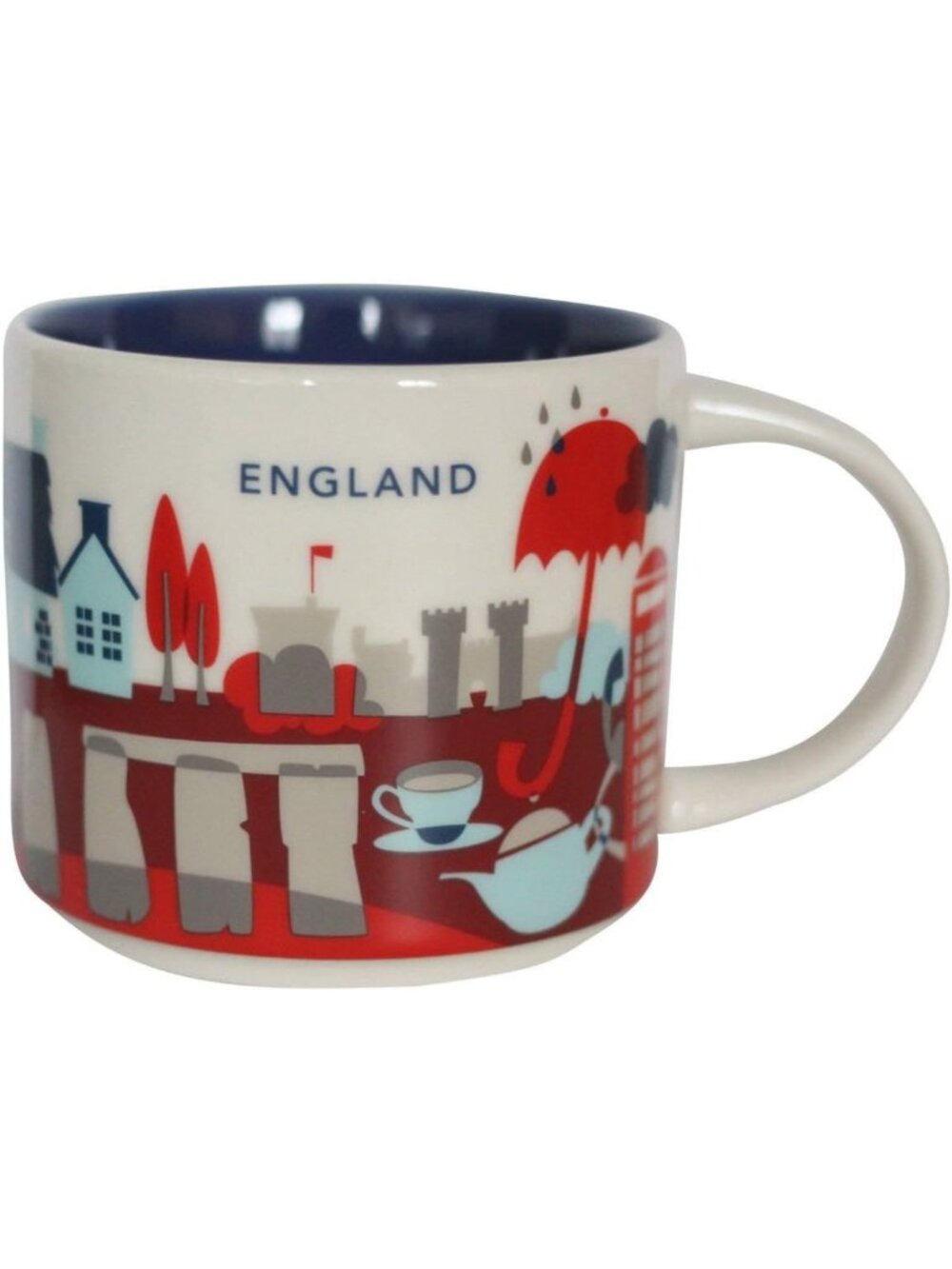 England Ceramic Coffee Mug - You Are Here Collection, Travel Souvenir, Gift Idea
